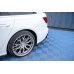 Накладки сплиттеры боковые на задний бампер на Audi A6 C8 S-Line